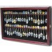 Wall Shadow Box Display Case to hold 40 Souvenir Spoons, Door, Horizontal, SP04   292459976154